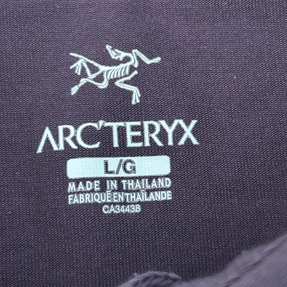 Arc'teryx Captive Polo Shirt Men's L Maroon Performance Outdoor Active *SPOT* - Picture 2 of 11